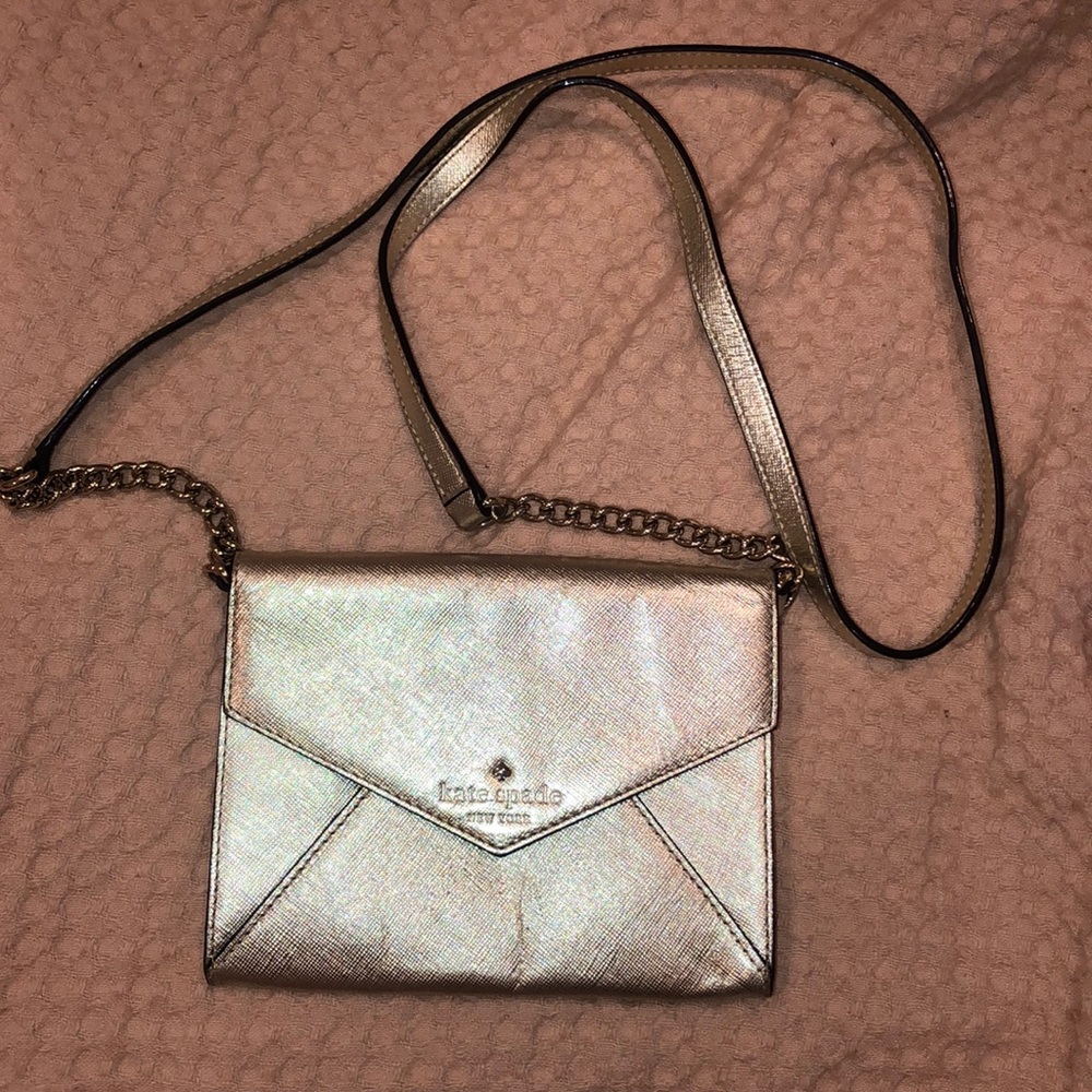 GREAT CONDITION gold Kate spade bag!!